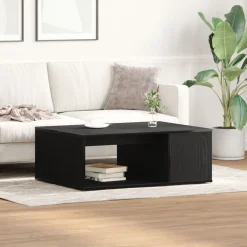 vidaXL Mesa de Café 90 x 67 x 33 cm Madera de ingeniería Roble negro Best