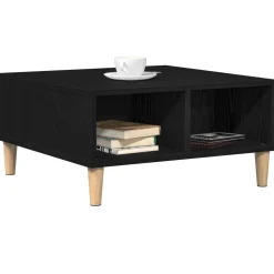 vidaXL Mesa de Café 60 x 60 x 30 cm Madera de ingeniería Roble negro Online