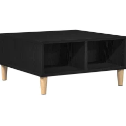 vidaXL Mesa de Café 60 x 60 x 30 cm Madera de ingeniería Roble negro Online