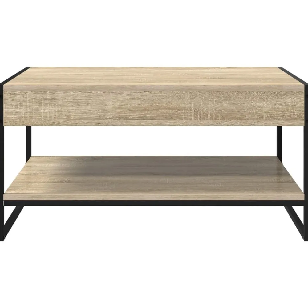 vidaXL Mesa de Café Sonoma 80 x 50 x 40 cm Madera contrachapada Roble Sonoma Best