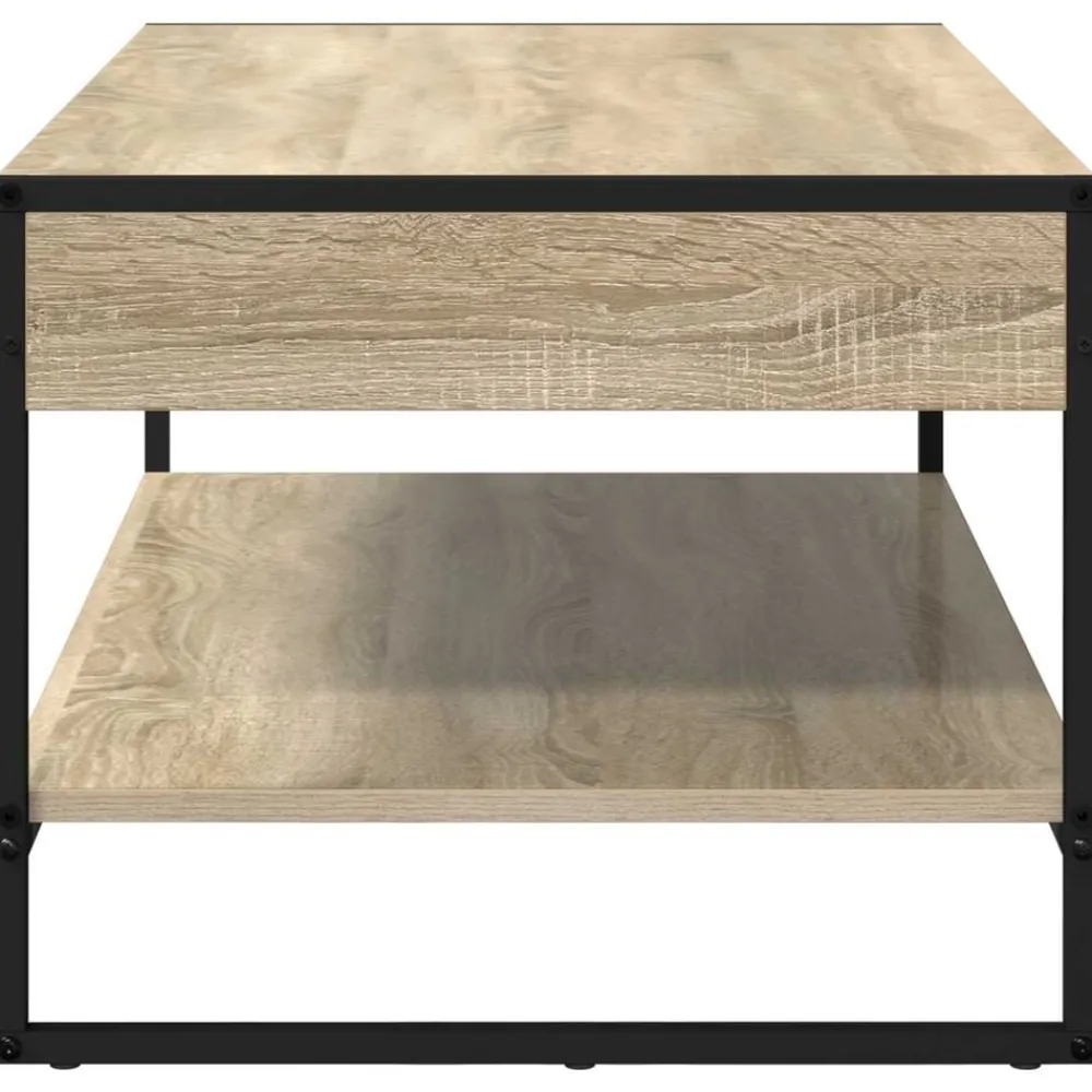 vidaXL Mesa de Café Sonoma 80 x 50 x 40 cm Madera contrachapada Roble Sonoma Best