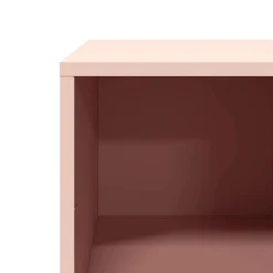 vidaXL Mesa de centro acero laminado en frío 101,5x50x43,5 cm Rosa