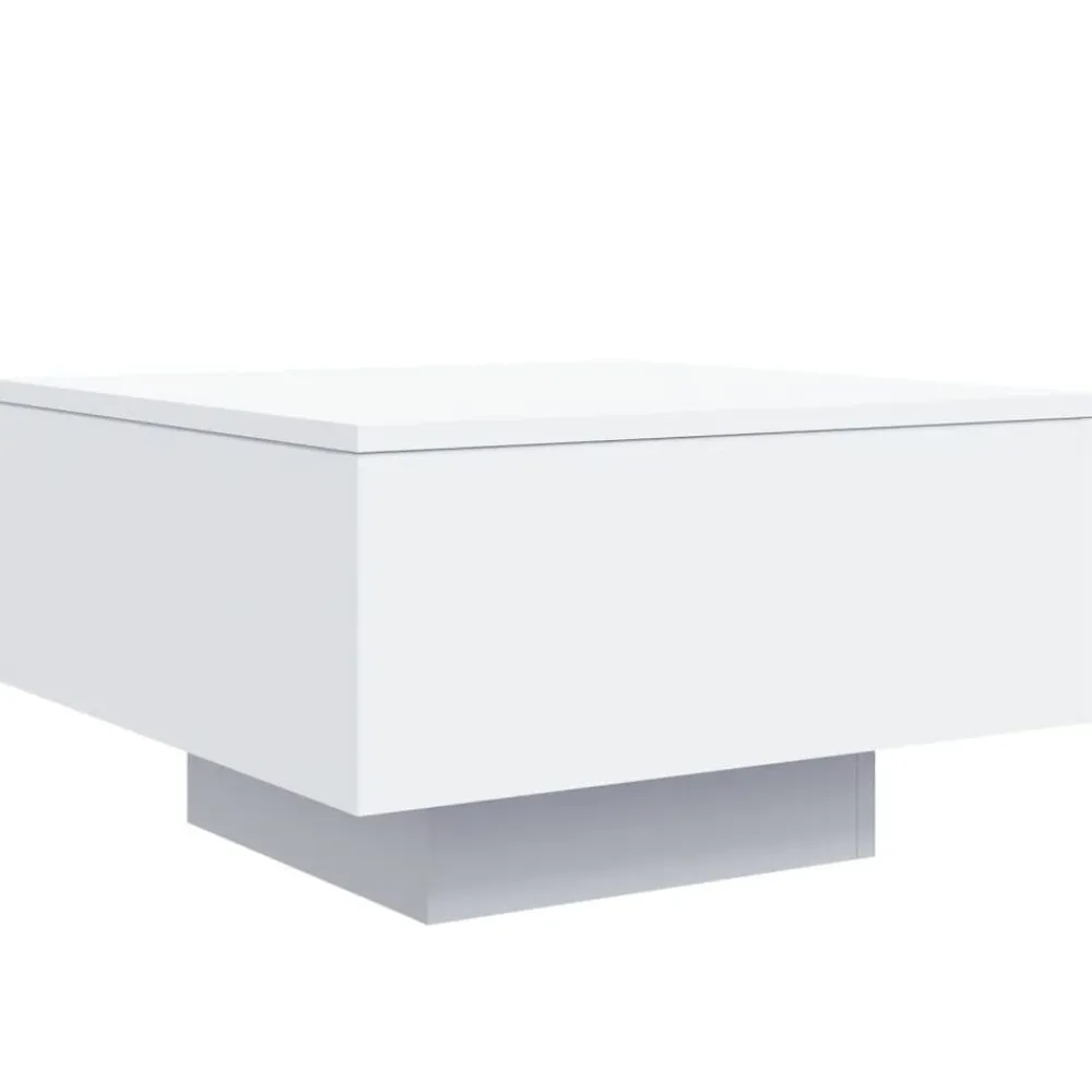 vidaXL Mesas-Mesa de centro con luces LED 55x55x31 cm