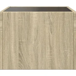 vidaXL Mesa de centro con Infinity LED 40x40x30 cm Roble Sonoma