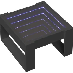 vidaXL Mesas-Mesa de centro con Infinity LED 50x53x30 cm
