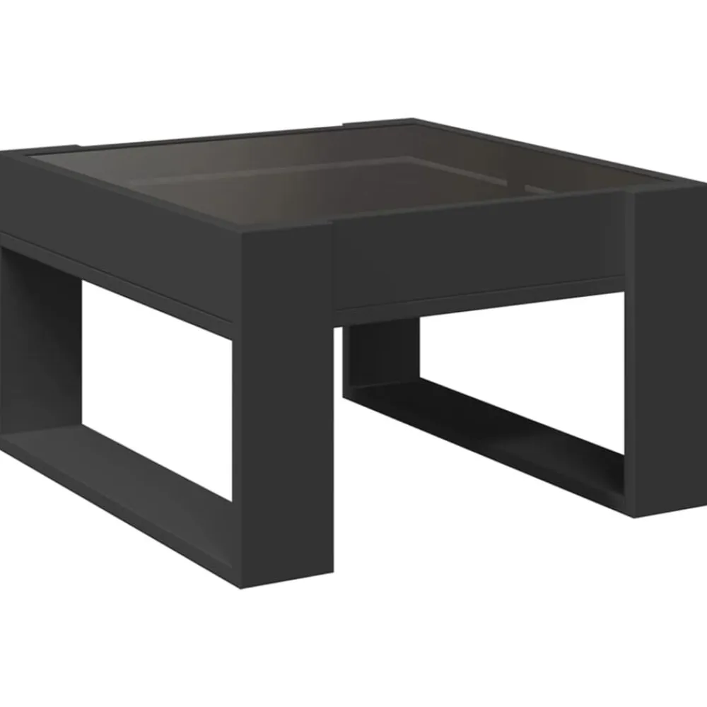vidaXL Mesas-Mesa de centro con Infinity LED 50x53x30 cm