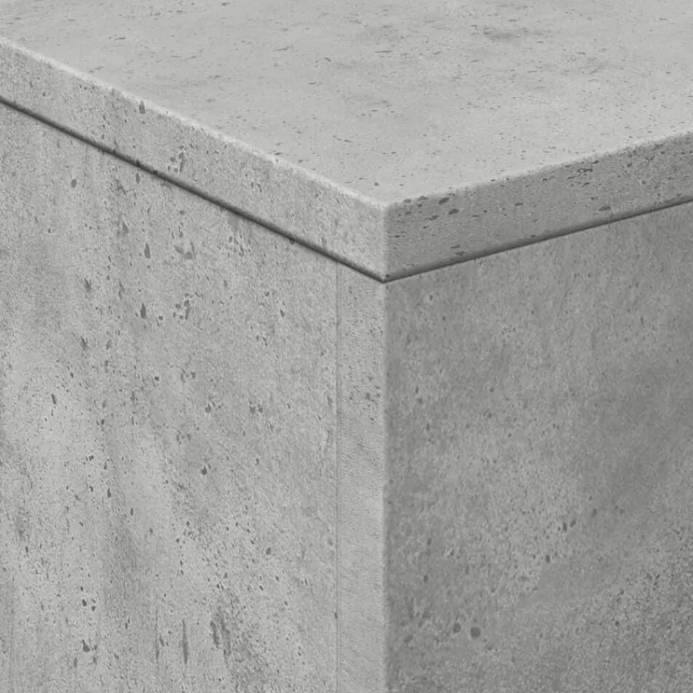vidaXL Mesa de centro con luces LED gris hormigón 50x50x40 cm Gris hormigón Online