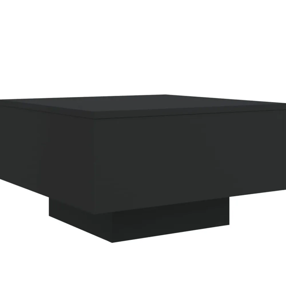 vidaXL Mesas-Mesa de centro con luces LED 55x55x31 cm
