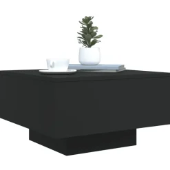 vidaXL Mesas-Mesa de centro con luces LED 55x55x31 cm