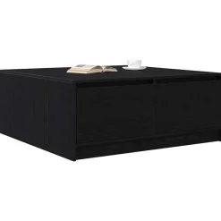 vidaXL Mesas-Mesa de centro con cajones 100x100x40 cm