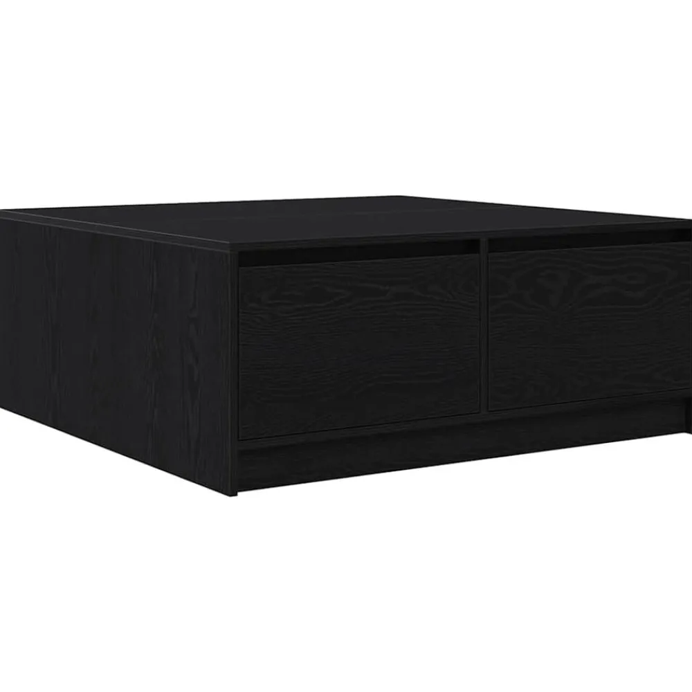 vidaXL Mesas-Mesa de centro con cajones 100x100x40 cm