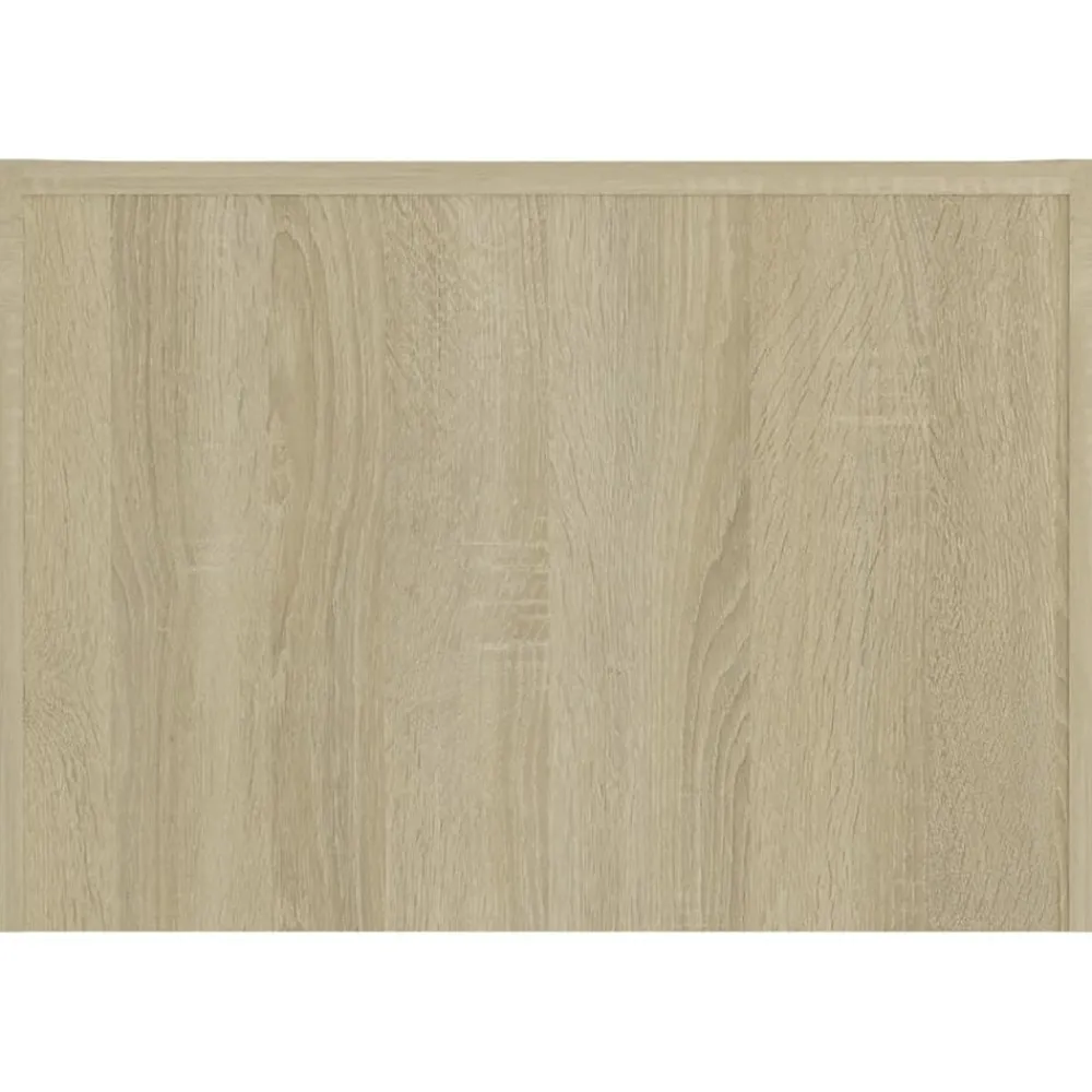 vidaXL Mesa de centro de madera contrachapada color roble 50x50x35 cm Roble Sonoma Best