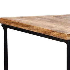 vidaXL Mesa de centro de madera maciza de mango 56x48x40 cm Best