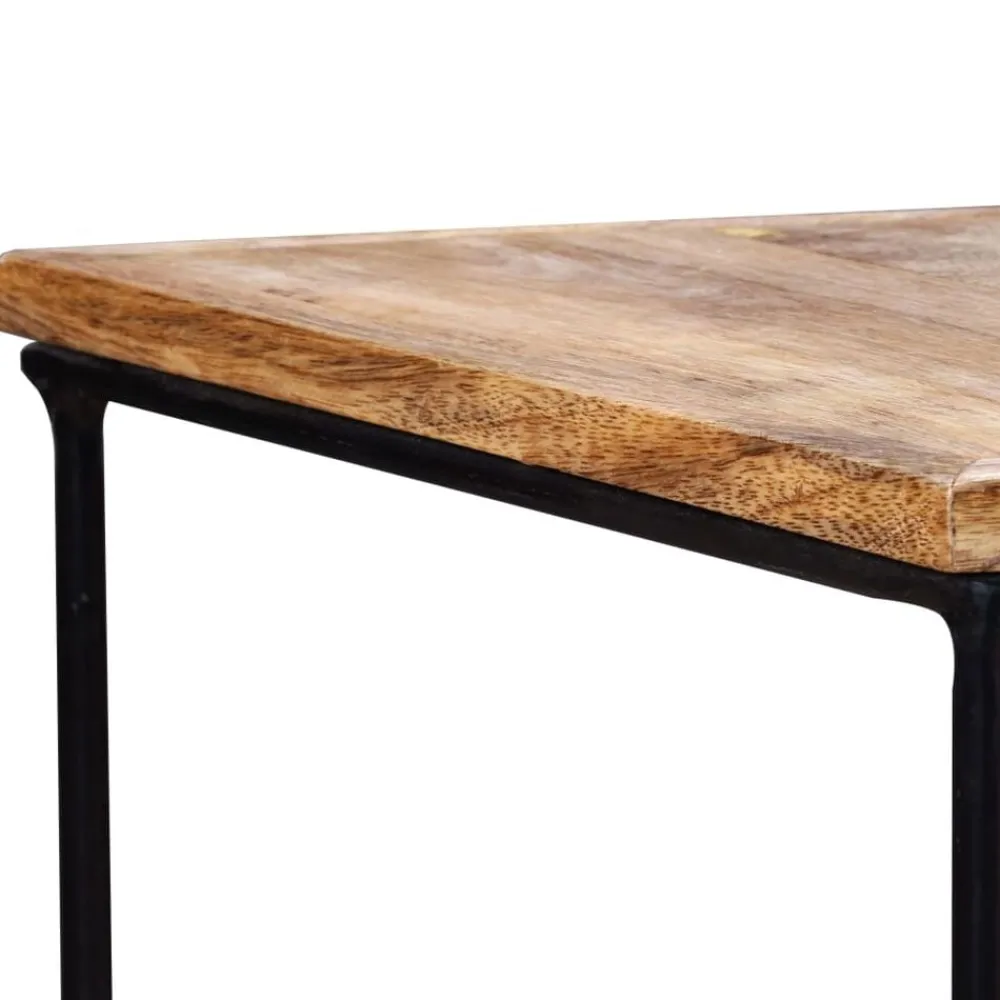 vidaXL Mesa de centro de madera maciza de mango 56x48x40 cm Best
