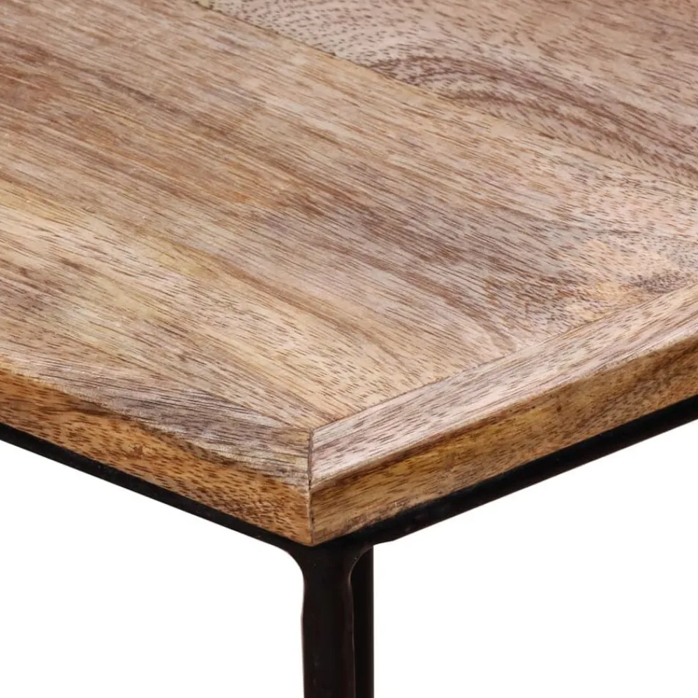 vidaXL Mesa de centro de madera maciza de mango 56x48x40 cm Best