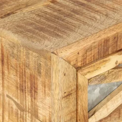 vidaXL Mesas-Mesa de centro de madera maciza de mango 110x50x38 cm
