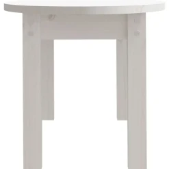 vidaXL Mesa de centro de madera maciza de pino 80x40x35 cm Blanco Online
