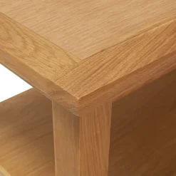 vidaXL Mesas-Mesa de centro de madera maciza de roble 90x45x40cm