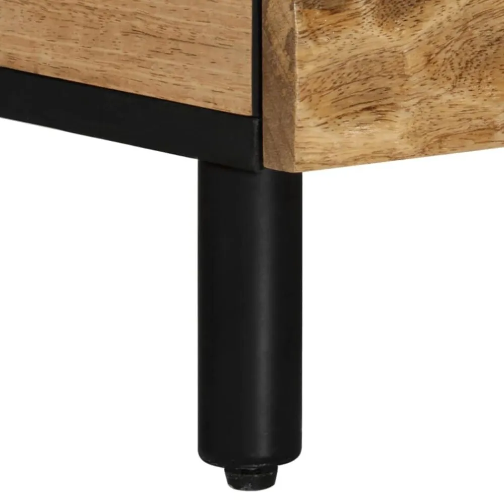 vidaXL Mesas-Mesa de centro de madera maciza de mango 80x50x40 cm