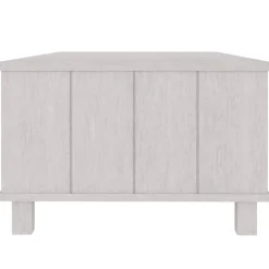 vidaXL Mesa de centro HAMAR madera maciza de pino 100x55x35 cm Blanco Hot
