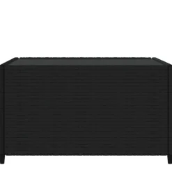 vidaXL Muebles De Jardín-Mesa de centro jardín cuadrada ratán sintético 50x50x30cm