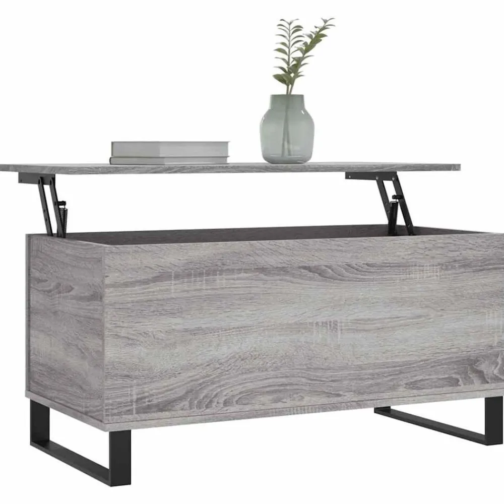 vidaXL Mesas-Mesa de centro madera contrachapada 90x44,5x45 cm