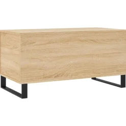 vidaXL Mesa de centro madera contrachapada 90x44,5x45 cm Roble Sonoma Outlet