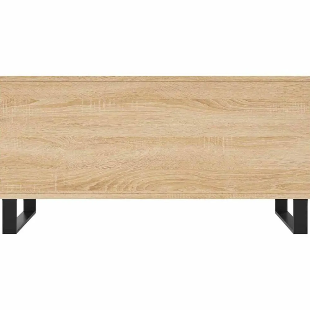 vidaXL Mesa de centro madera contrachapada 90x44,5x45 cm Roble Sonoma Outlet