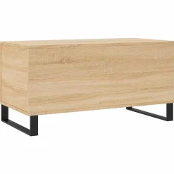 vidaXL Mesa de centro madera contrachapada 90x44,5x45 cm Roble Sonoma Outlet