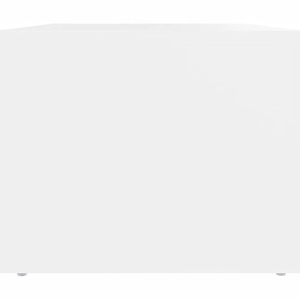 vidaXL Mesa de centro madera contrachapada blanca 80x50x40 cm Blanco