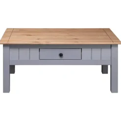 vidaXL Mesas-Mesa de centro madera de pino estilo Panamá 100x60x43,5 cm