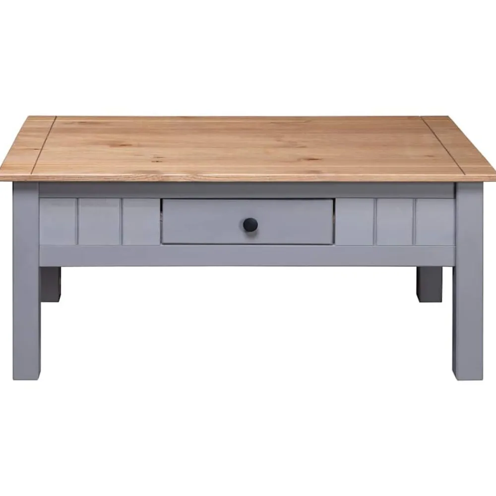 vidaXL Mesas-Mesa de centro madera de pino estilo Panamá 100x60x43,5 cm