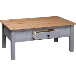 vidaXL Mesas-Mesa de centro madera de pino estilo Panamá 100x60x43,5 cm
