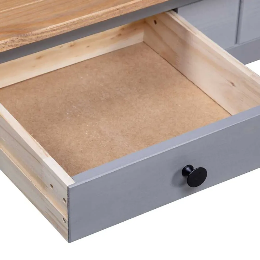 vidaXL Mesas-Mesa de centro madera de pino estilo Panamá 100x60x43,5 cm