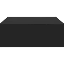 vidaXL Mesa de centro madera contrachapada 100x100x35 cm Negro New