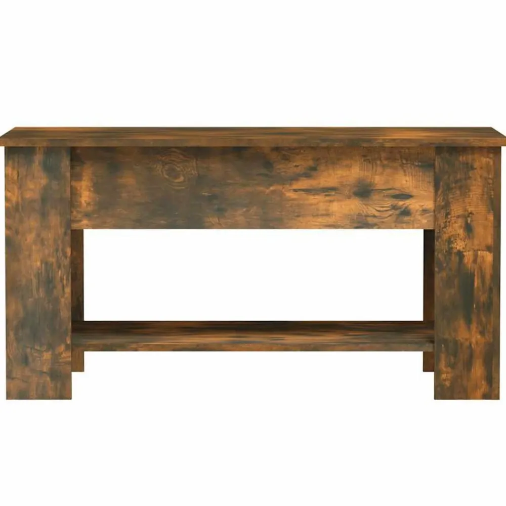 vidaXL Mesa de centro madera de ingeniería 101x49x52 cm Roble ahumado Clearance