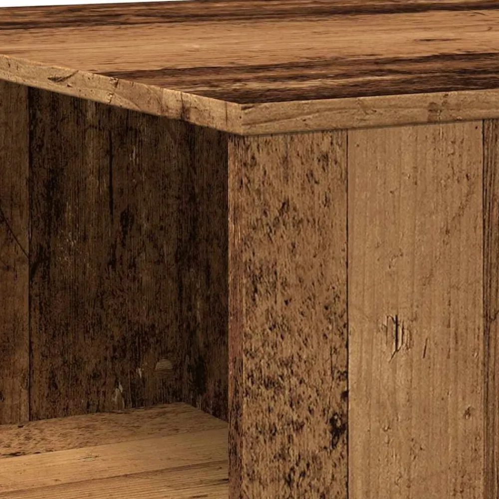 vidaXL Mesa de centro madera de ingeniería envejecida 90x67x33 cm Madera antigua Online