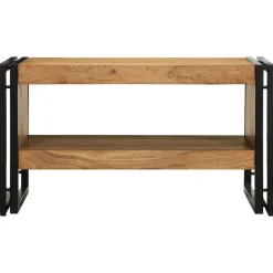vidaXL Mesa de centro madera maciza de acacia 70x50x38 cm Marrón Clearance