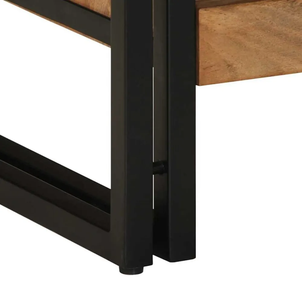 vidaXL Mesa de centro madera maciza de acacia 70x50x38 cm Marrón Clearance