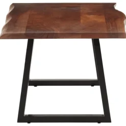 vidaXL Mesa de centro madera maciza de acacia marrón miel 110x55x40 cm Marrón miel