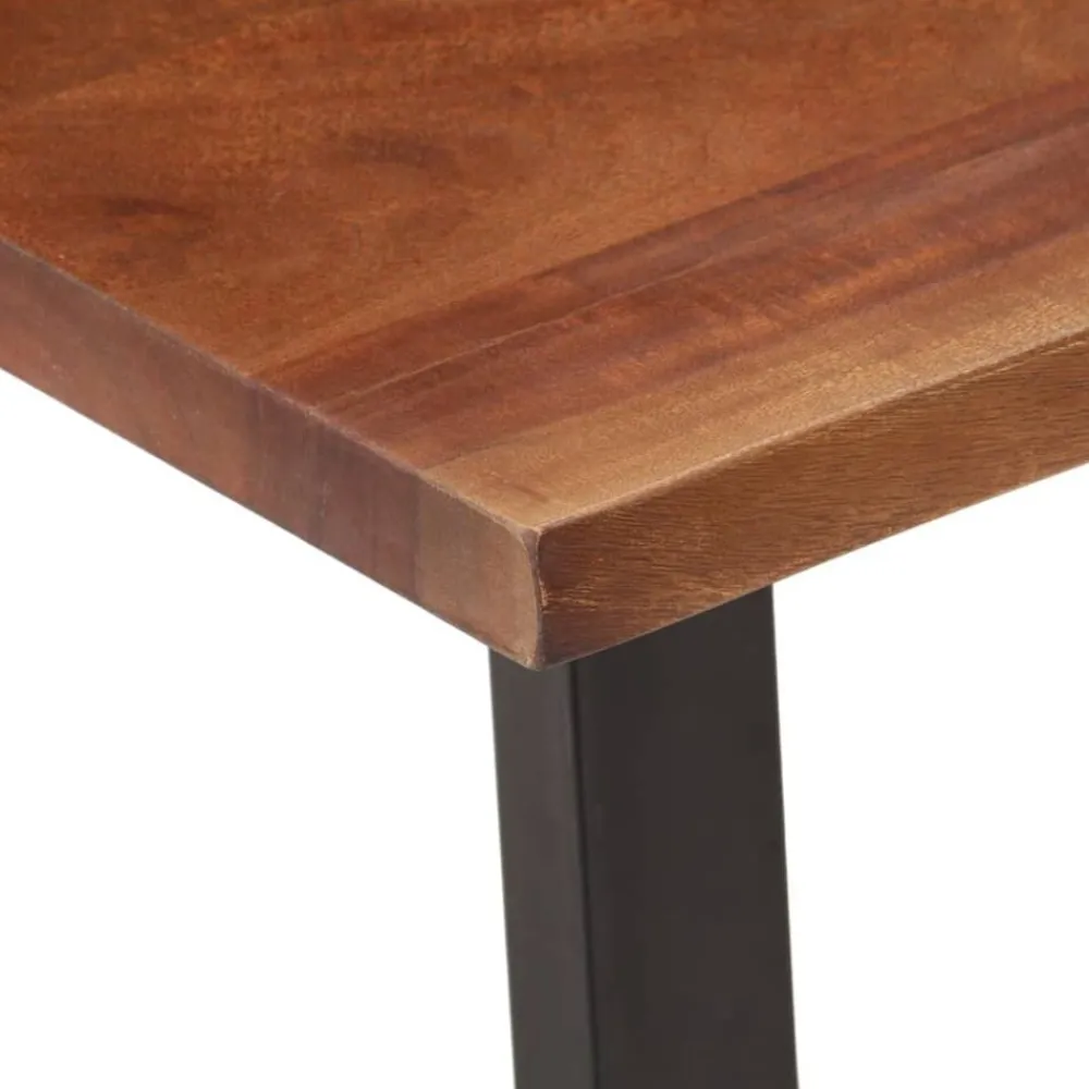 vidaXL Mesa de centro madera maciza de acacia marrón miel 110x55x40 cm Marrón miel