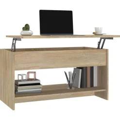 vidaXL Mesas-Mesa de centro madera de ingeniería 102x50x52,5 cm