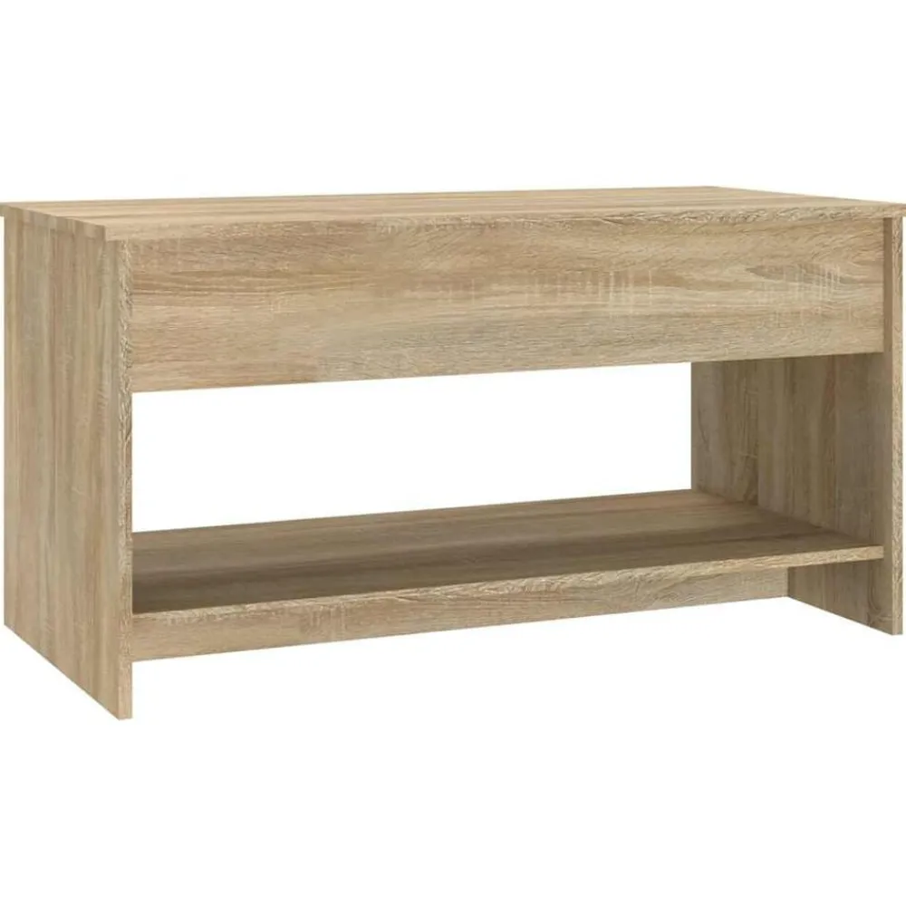 vidaXL Mesas-Mesa de centro madera de ingeniería 102x50x52,5 cm