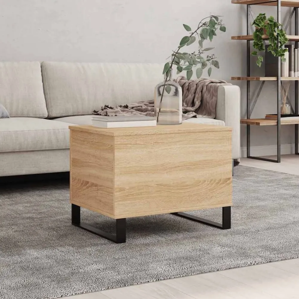vidaXL Mesas-Mesa de centro madera contrachapada 60x44,5x45 cm