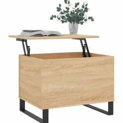 vidaXL Mesas-Mesa de centro madera contrachapada 60x44,5x45 cm