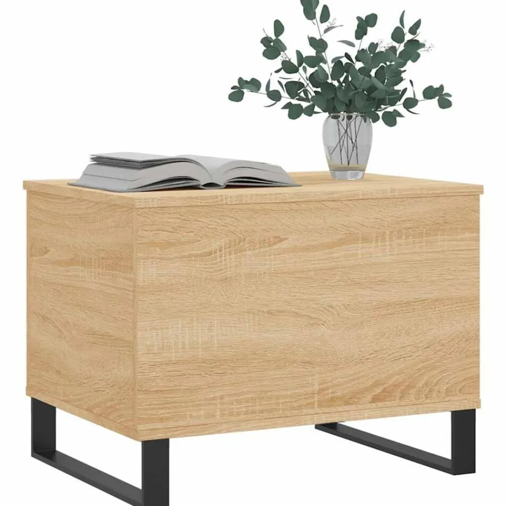 vidaXL Mesas-Mesa de centro madera contrachapada 60x44,5x45 cm