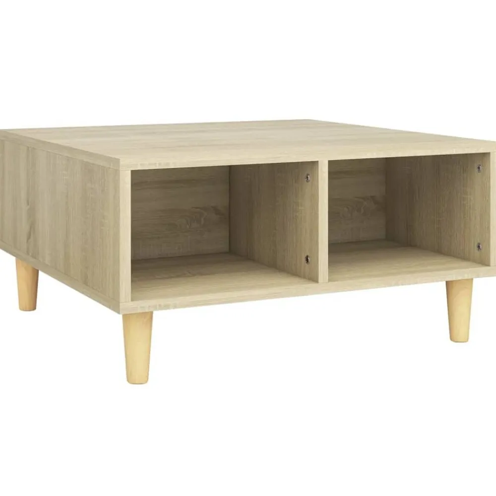 vidaXL Mesas-Mesa de centro madera contrachapada 60x60x30 cm