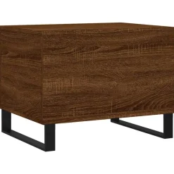 vidaXL Mesa de centro madera contrachapada roble marrón 60x44,5x45 cm Marrón roble Best