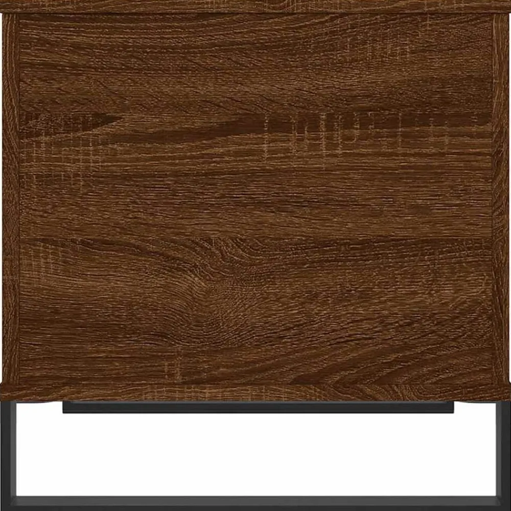 vidaXL Mesa de centro madera contrachapada roble marrón 60x44,5x45 cm Marrón roble Best