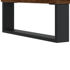 vidaXL Mesa de centro madera contrachapada roble marrón 60x44,5x45 cm Marrón roble Best